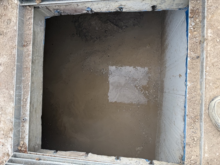 Drainage inspection chamber after vac truck cleaning Sydney